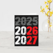 2026年ももうすぐ！2027年が来るよ！面白い67のミーム カード (黄色い花)