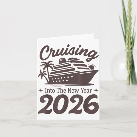 2026年をクルージングで迎える  2026クルーズバケーション カード (正面)