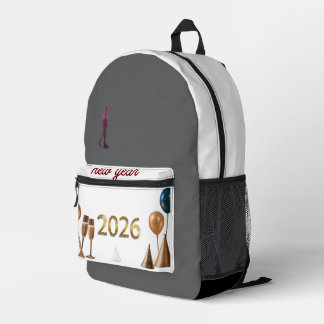 2026年をスタイリッシュにスタート！お祝いの気持ちをいつも持ち歩こう プリントバックパック