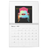 2026年を思い出す カレンダー (2月 2027)