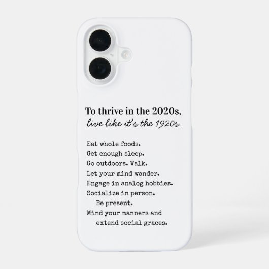 2026年を意図的に生き抜く iPhone 16ケース (裏面)