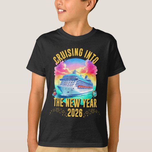 2026年を海とともにクルージング  Tシャツ (正面)