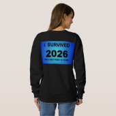 2026年を生き延びた スウェットシャツ (裏面フル)