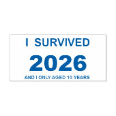 2026年を生き延びた セルフインキングスタンプ (デザイン)