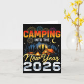 2026年を迎える特別な瞬間 花火と屋外の雰囲気 カード (黄色い花)