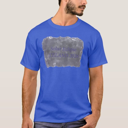 2026年アイスランドの皆既日食 Tシャツ (正面)