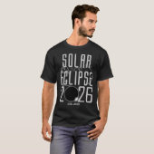2026年アイスランド日食 Tシャツ (正面フル)