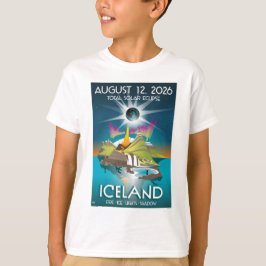 2026年アイスランド皆既日食 - Tシャツ