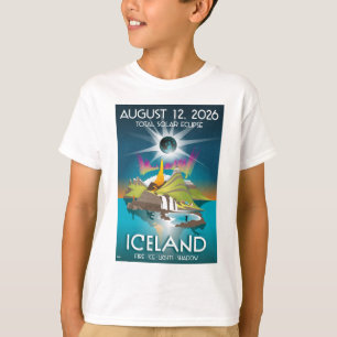 2026年アイスランド皆既日食 - Tシャツ