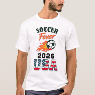 2026年アメリカサッカーファンギア限定版 Tシャツ
