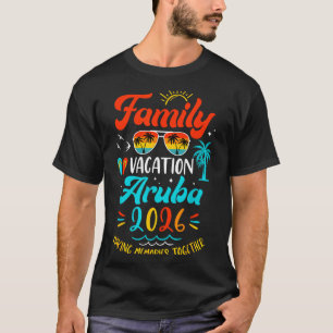 2026年アルバ家族バカンス 暑中お見舞い申し上げます Tシャツ