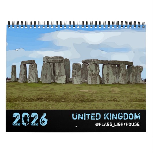 2026年イギリスカレンダー カレンダー (カバー)