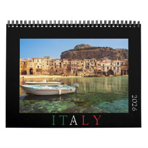 2026年イタリア風景写真 カレンダー