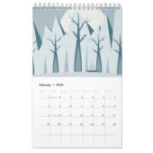 2026年イラスト・アート・カレンダー カレンダー (2月 2026)