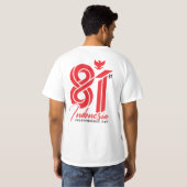 2026年インドネシア独立記念日81周年 Tシャツ (裏面フル)