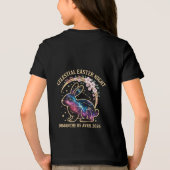 2026年イースターの夜 空に浮かぶウサギの星座 トライブレンドＴシャツ (裏面)