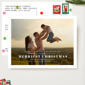 2026年エレガント初の金ゴールド写真フレーム ポストカード