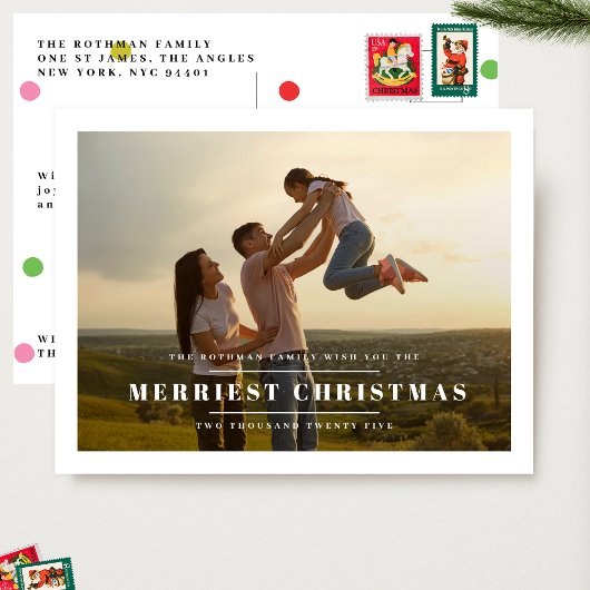 2026年エレガント初の金ゴールド写真フレーム ポストカード