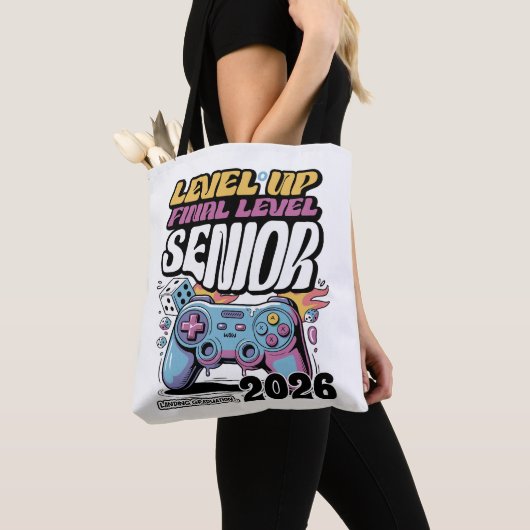 2026年カスタムゲーマー卒おもしろい業科 トートバッグ (クローズアップ)