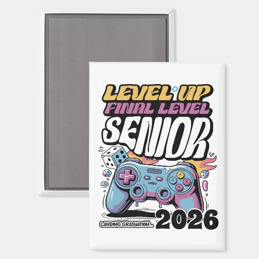 2026年カスタムゲーマー卒おもしろい業科 マグネット (正面/裏面)