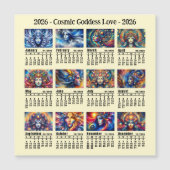 2026年カスタムコズミック・ゴッデス・カレンダー 日曜日始まり (正面)