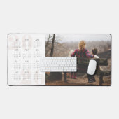 2026年カスタム大マウスの写真と年カレンダー デスクマット (キーボード&マウス)