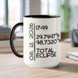 2026年カスタム日食 マグカップ