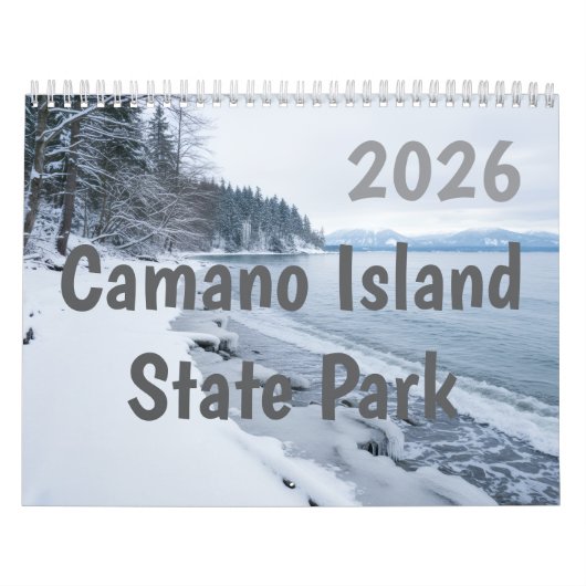 2026年カマノ島州立公園パーソナライズ カレンダー (カバー)