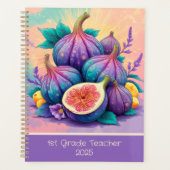 2026年カラフル1年の第1期のカスタム図 プランナー手帳 (正面)