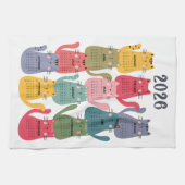 2026年カレンカラフルダー キッチンタオル (横)