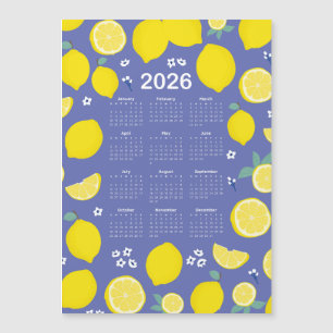2026年カレンダシトラスレモンパターン