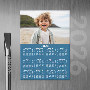 2026年カレンダーと写真 – Year View Magnetic Card