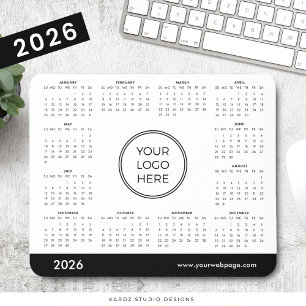 2026年カレンダーのビジネスロゴマウスパッド マウスパッド