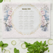 2026年カレンダータオル教会の平和の季節 キッチンタオル (折り畳み)