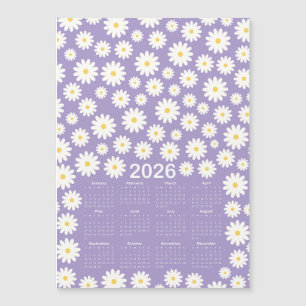 2026年カレンダーデイジー花柄