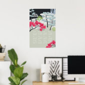 2026年カレンダーポスター 和風庭園 ポスター (ホームオフィス)