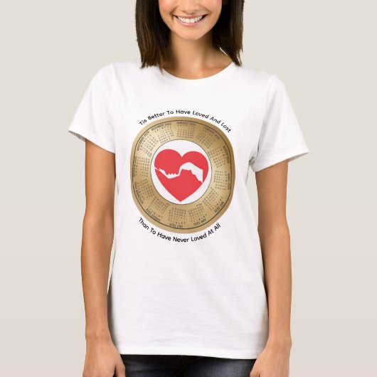 2026年カレンダーラバーズTシャツ Tシャツ (正面)