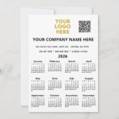 2026年カレンダー事業ロゴQRフェスティバル シーズンカード (裏面)