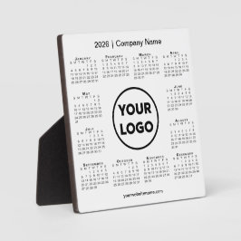 2026年カレンダー会社ロゴビジネスデスクトップ フォトプラーク