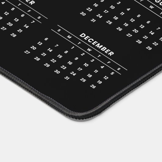 2026年カレンダー会社ロゴ企業の事務所 デスクマット (コーナー)