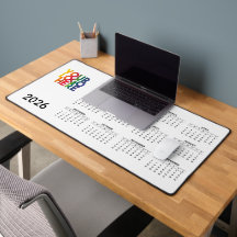 2026年カレンダー会社ロゴ企業のOfficeホワイト