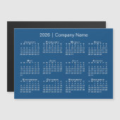 2026年カレンダー会社名ブルーマグネット (正面/裏面)