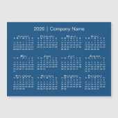 2026年カレンダー会社名ブルーマグネット (正面)