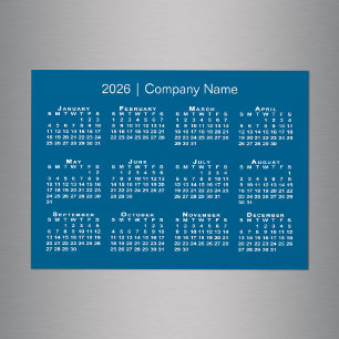 2026年カレンダー会社名ブルーマグネット