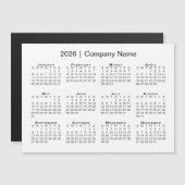 2026年カレンダー会社名白磁石 (正面/裏面)