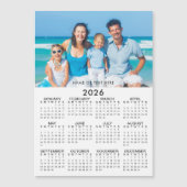 2026年カレンダー写真カスタム磁気 (正面)