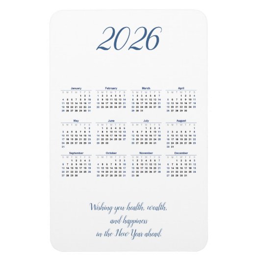 2026年カレンダー磁石(引用文) マグネット (縦)