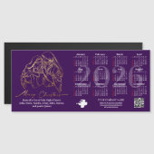 2026年カレンダー聖家族クリスマス宗教的ギフト (正面/裏面)