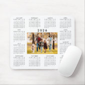 2026年カレンダー1枚の写真パーソナライズされたのカスタム色 マウスパッド (マウス)