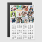 2026年カレンダー12枚フォトコラージュマグネット (正面/裏面)